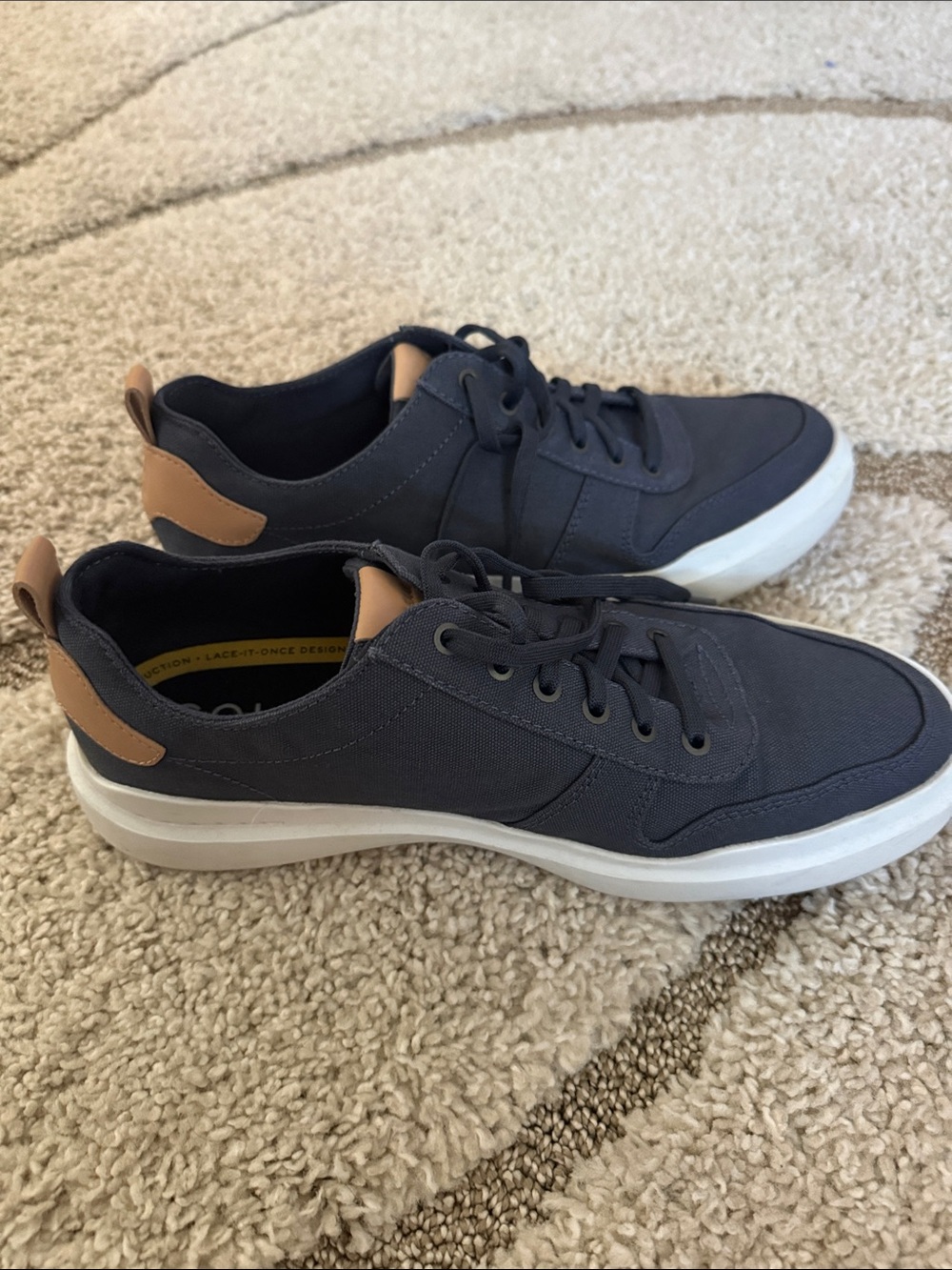 Men's Cole Haan Navy Canvas Sneakers